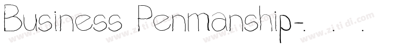 Business Penmanship字体转换